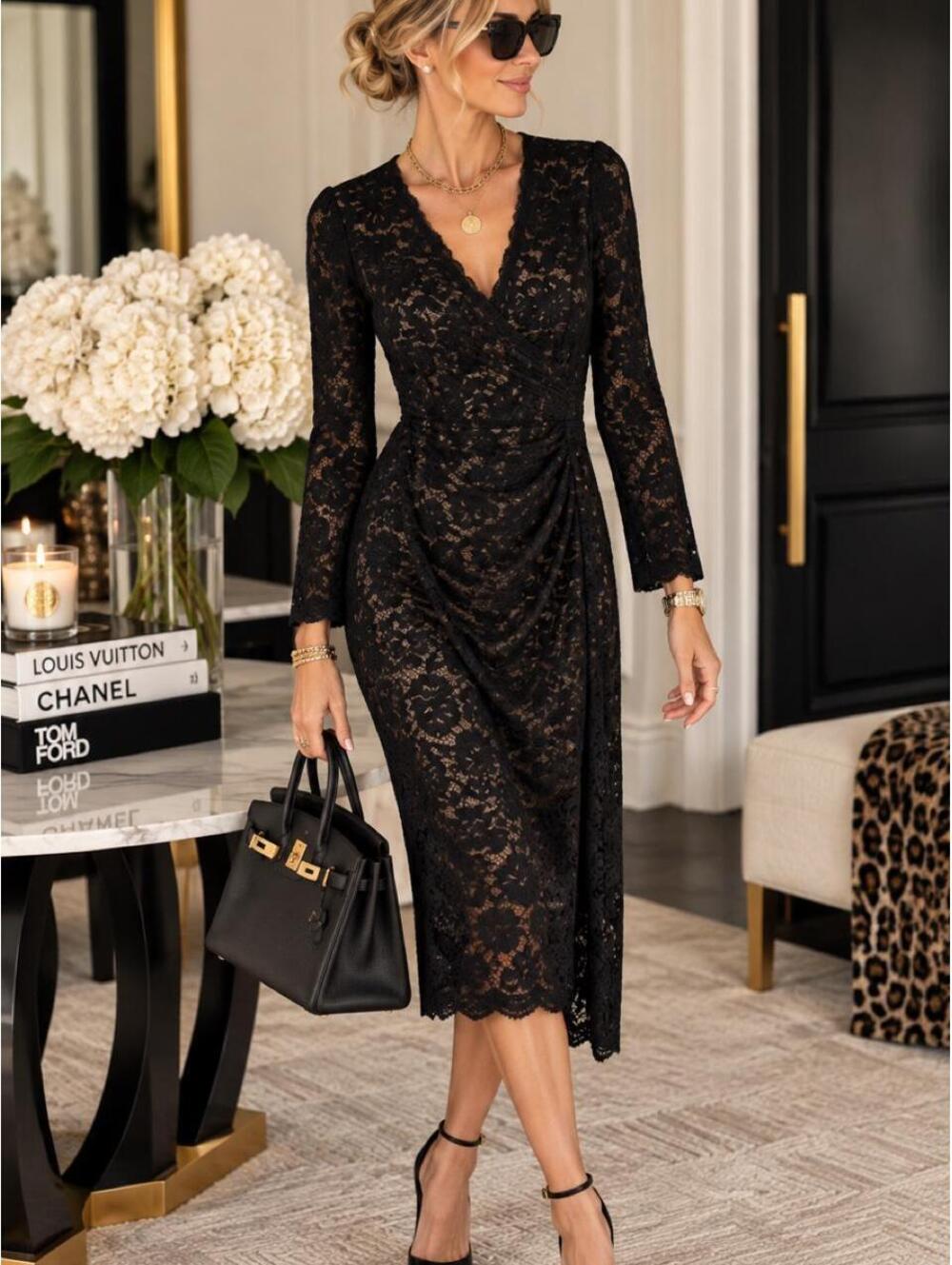 Nicole Miller Women's Black Dress